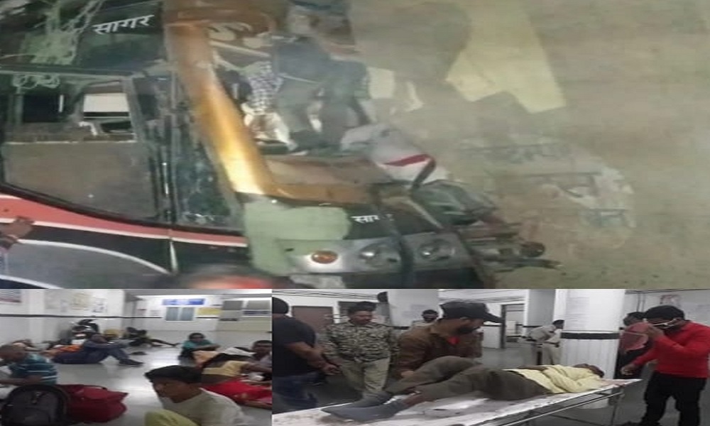 ओवरलोड तेज रफ्तार बस अनियंत्रित होकर ओवरब्रिज से टकराई, 2 की मौत 88 घायल : CHHATARPUR NEWS ओवरलोड तेज रफ्तार बस अनियंत्रित होकर ओवरब्रिज से टकराई, 2 की मौत 88 घायल : CHHATARPUR NEWS